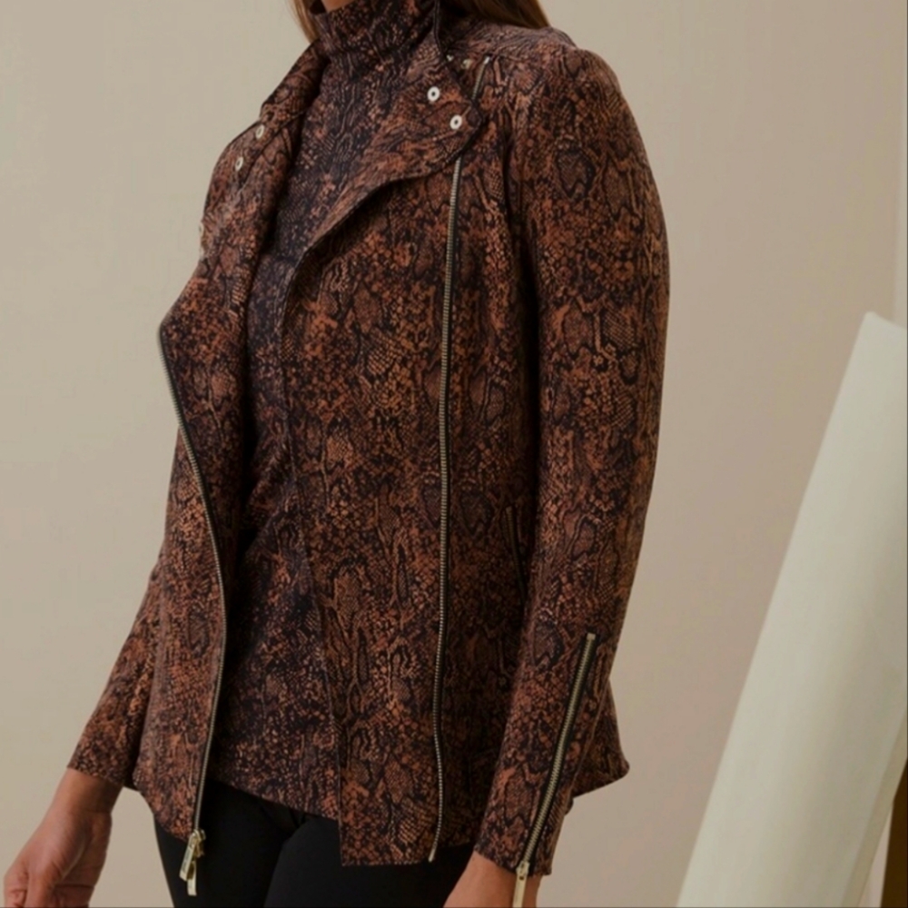 Python Print Moto Jacket  (NWNT) - Picture 15 of 15
